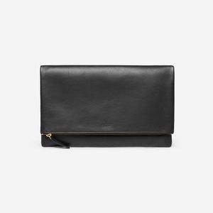 BRAND NEW Everlane Foldover Pouch In Black